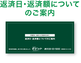 返済日・返済額についてのご案内