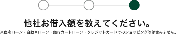 他社お借入額を教えてください。