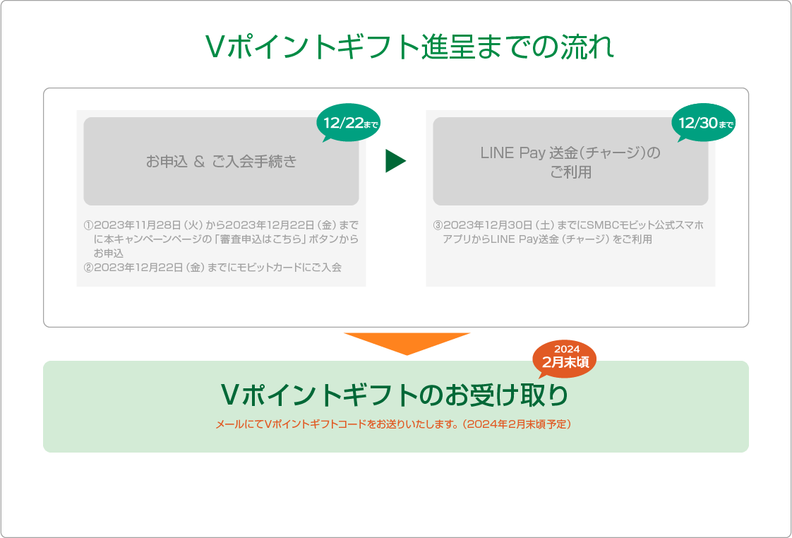 　Vポイントギフト進呈までの流れ