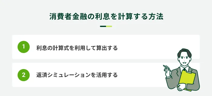 消費者金融の金利を計算する方法