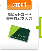 STEP1：モビットカード番号などを入力